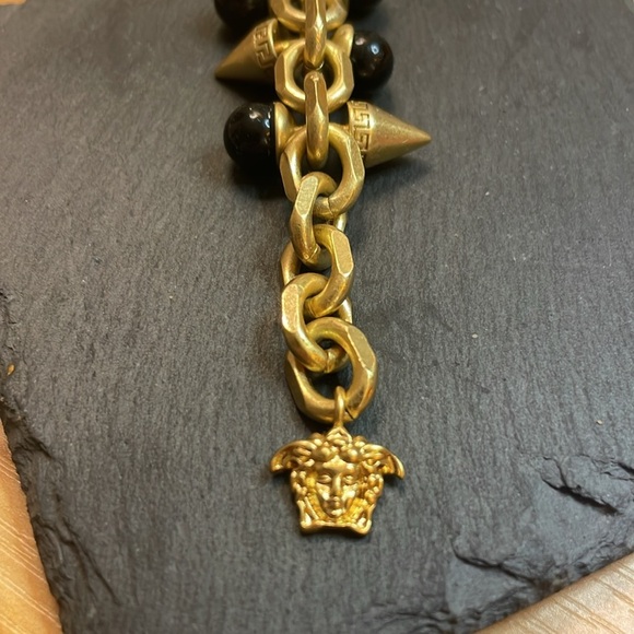 VERSACE bracelet gold tone Heavy weight - Picture 2 of 5